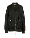 Dsquared2 Woman Jacket Military Green Size 8 Polyamide