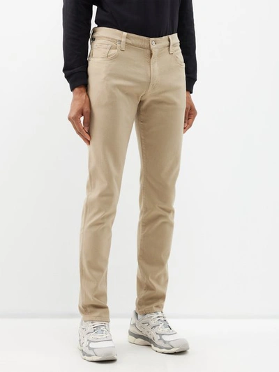 Citizen Of Humanity Adler Straight-leg Twill Chinos In Brown