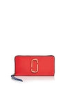 Marc Jacobs Snapshot Standard Leather Continental Wallet In Poppy Red/gold
