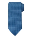 Ferragamo Filo Gancini Classic Tie In Light Blue