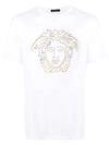 Versace Studded Medusa T-shirt In White