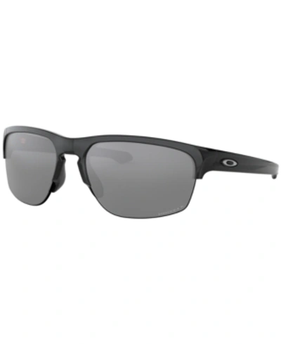 Oakley Sliver Edge Polarized Sunglasses, Oo9413 65 In Black
