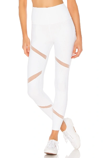 Beyond Yoga Perfect Illusion High Waisted Midi Legging In White