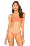 Frankies Bikinis Scarlett Top In Peach