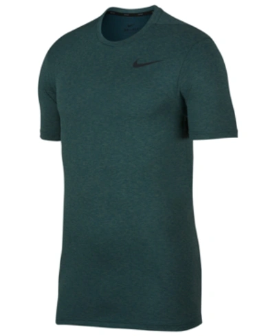 Nike Men's Breathe Hyper Dry Training Top In Deep Jungle Black