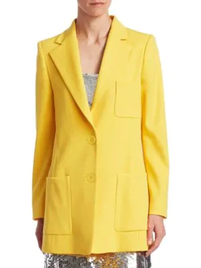 Oscar De La Renta Two-button Jacket In Marigold