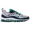Nike Men's Air Max 98 Running Shoes, Green/grey