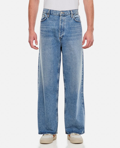 Agolde Low Slung Baggy Pant In Blue