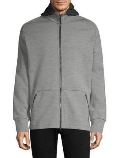 Efm-engineered For Motion Nomadic Soft Hooded Jacket In Heather Grey