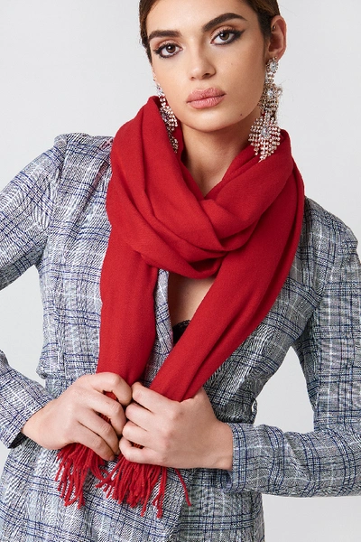Na-kd Woven Scarf Red