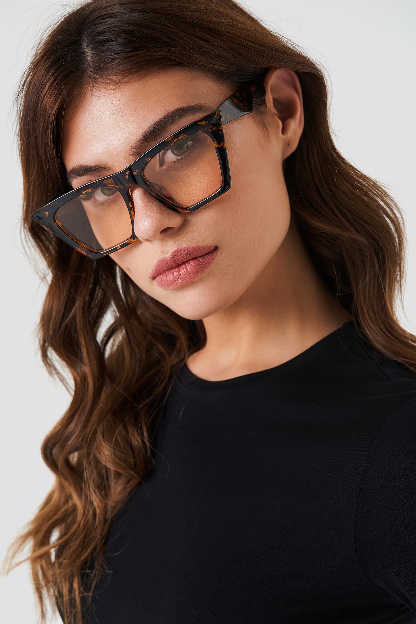 sharp cat eye sunglasses