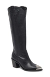 Dolce Vita Women's Kamryn Knee High Western Boots In Black