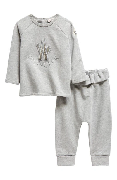 Moncler Babies' Kids' Logo Sweatshirt & Joggers Set In Grey