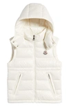 Moncler Kids' Ania Down Puffer Vest In White