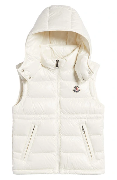 Moncler Kids' Ania Down Puffer Waistcoat In White