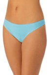 On Gossamer Cabana Cotton Blend Stretch Hip G-string In Turquoise Sea