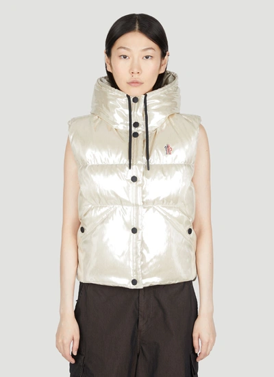 Moncler Ramees Down Vest In Gold