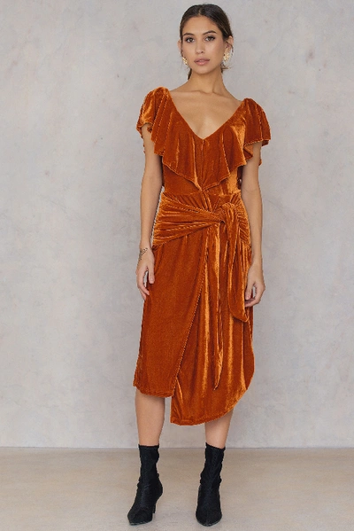Aéryne Paris Lexi Dress - Orange, Copper In Orange,copper