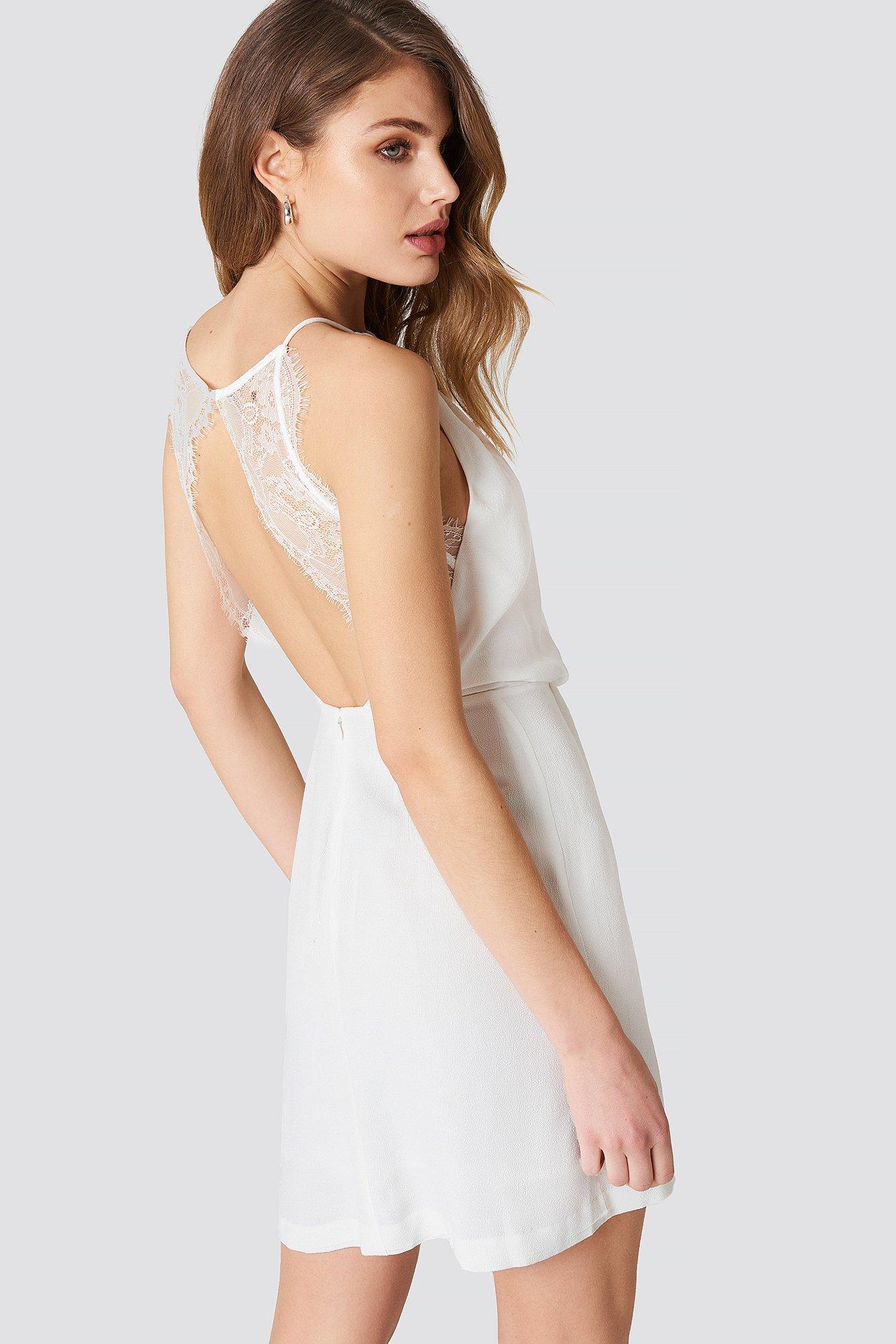 willow short dress white