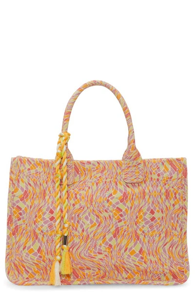 Vince Camuto Orla Canvas Tote In Multi/snake Print