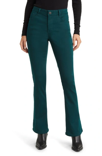 Wit & Wisdom 'ab'solution Itty Bitty High Waist Bootcut Pants In Spruce