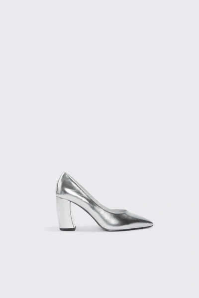 Na-kd Rounded Heel Pumps Silver
