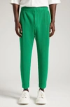 Issey Miyake Montly Colors Pleated Pants In 63-emelard Green