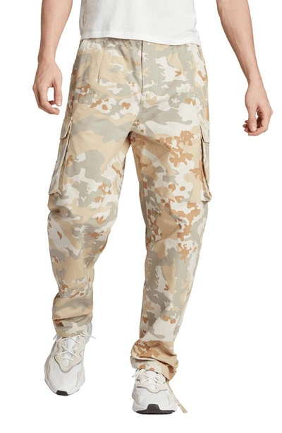 Adidas Originals Camouflage Cargo Trousers In Savannah