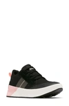 Sorel Out N About Waterproof Low Top Sneaker In Black/ Vintage Pink