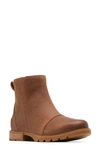 Sorel Emelie Iii Waterproof Boot In Velvet Tan/ Gum