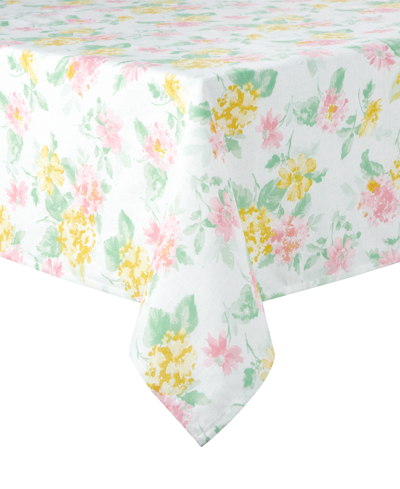 Martha Stewart Amber Floral Tablecloth, 60" X 120" In Petal Pink