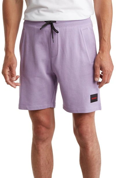 Hugo Diz Sweat Shorts In Open Purple