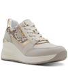 Aldo Women's Caroteriel Lace-up Wedge Sneakers In Gray