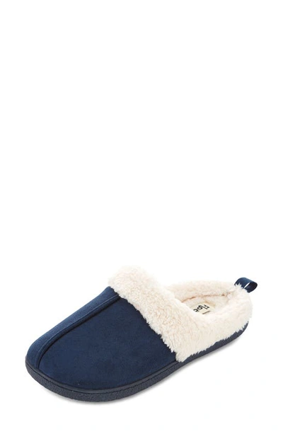 Floopi Faux Shearling Lined Slipper In Navy