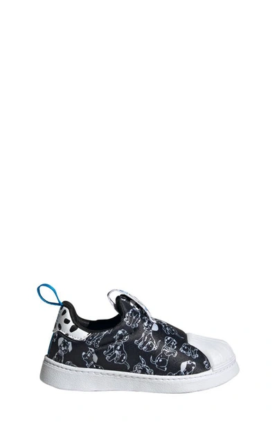 Adidas Originals Kids' Superstar 360 Sneaker In Black/ White/ Bright Blue