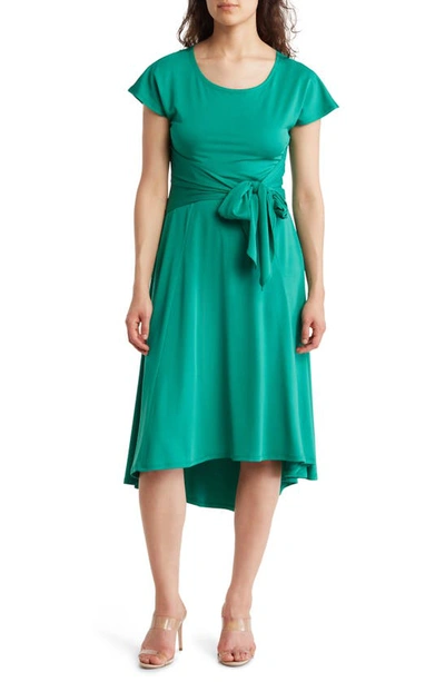 green emerald velvet dress Robbie Maxi Dress Green Print – Stelly main image 0