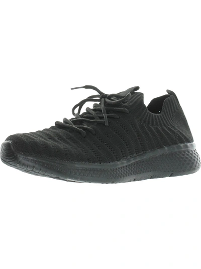 Urban Sport Womens Knit Fitness Sock Sneakers In Black