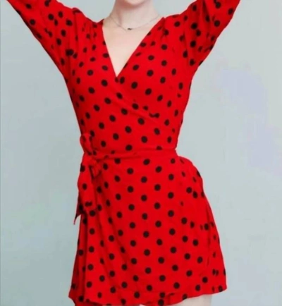 CLEOBELLA Olympia Wrap Dress In Red 