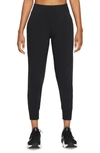 Nike Women's Dri-fit Bliss Mid-rise 7/8 Jogger Pants In Black/ Clear