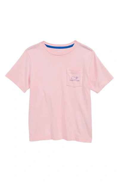 Vineyard Vines Vintage Whale Pocket T-shirt In Flamingo