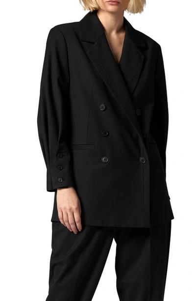 Equipment Xia Double Breasted Blazer In True Black