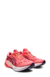 Asics Novablast 3 Running Shoe In Papaya/ Dusty Purple