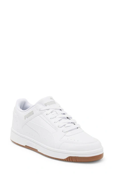 Puma Rebound Joy Low Top Sneaker In  White- White