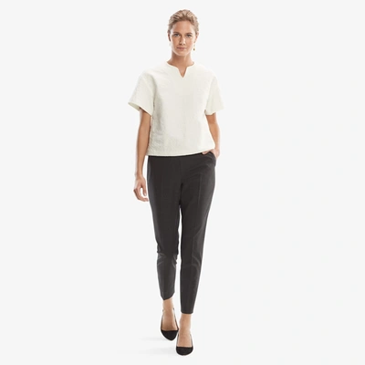 M.m.lafleur The Mejia Pant - Tropical Wool In Gray Melange