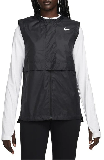 Nike Women's Tour Repel Golf Vest In Black/white