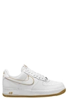 Nike Men's Air Force 1 '07 Shoes In White/white/bronzine