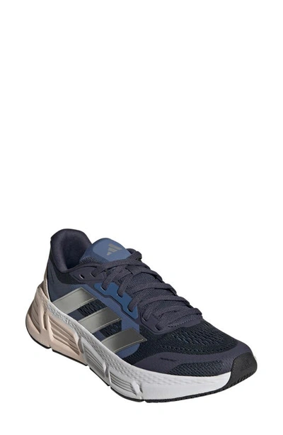 Adidas Originals Questar 2 Running Shoe In Navy/ Silver/ Crew Blue