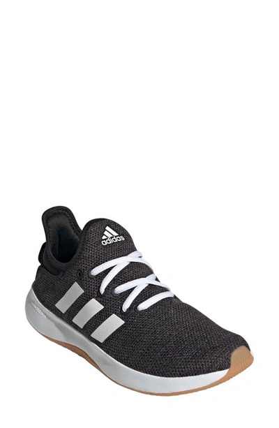 Adidas Originals Cloadfoam Pure Running Shoe In Black/ White/ Grey