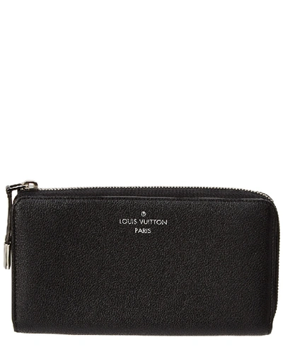 Pre-owned Louis Vuitton Black Leather Comete Wallet In Nocolor
