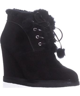michael kors black suede booties